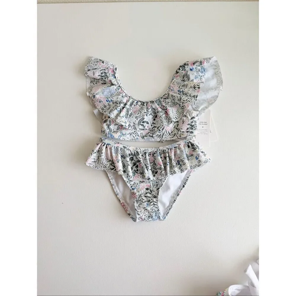 Janie and Jack Girl’s Mini Floral Bikini size 3T